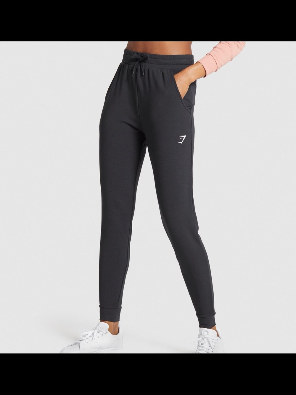 Gymshark High-Waist Black Jogger Pants